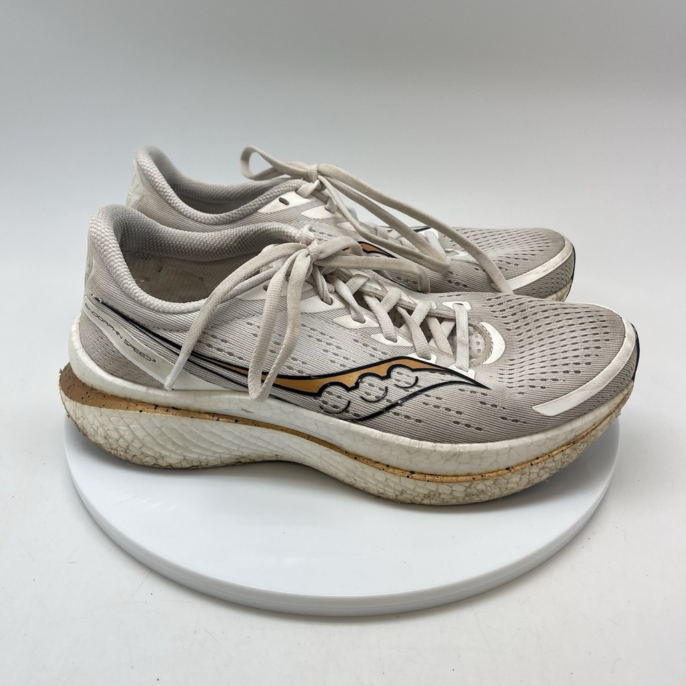 Saucony Sneakers Womens 9.5 Endorphin Speed 3 S10756-14 White Running Gym Shoes